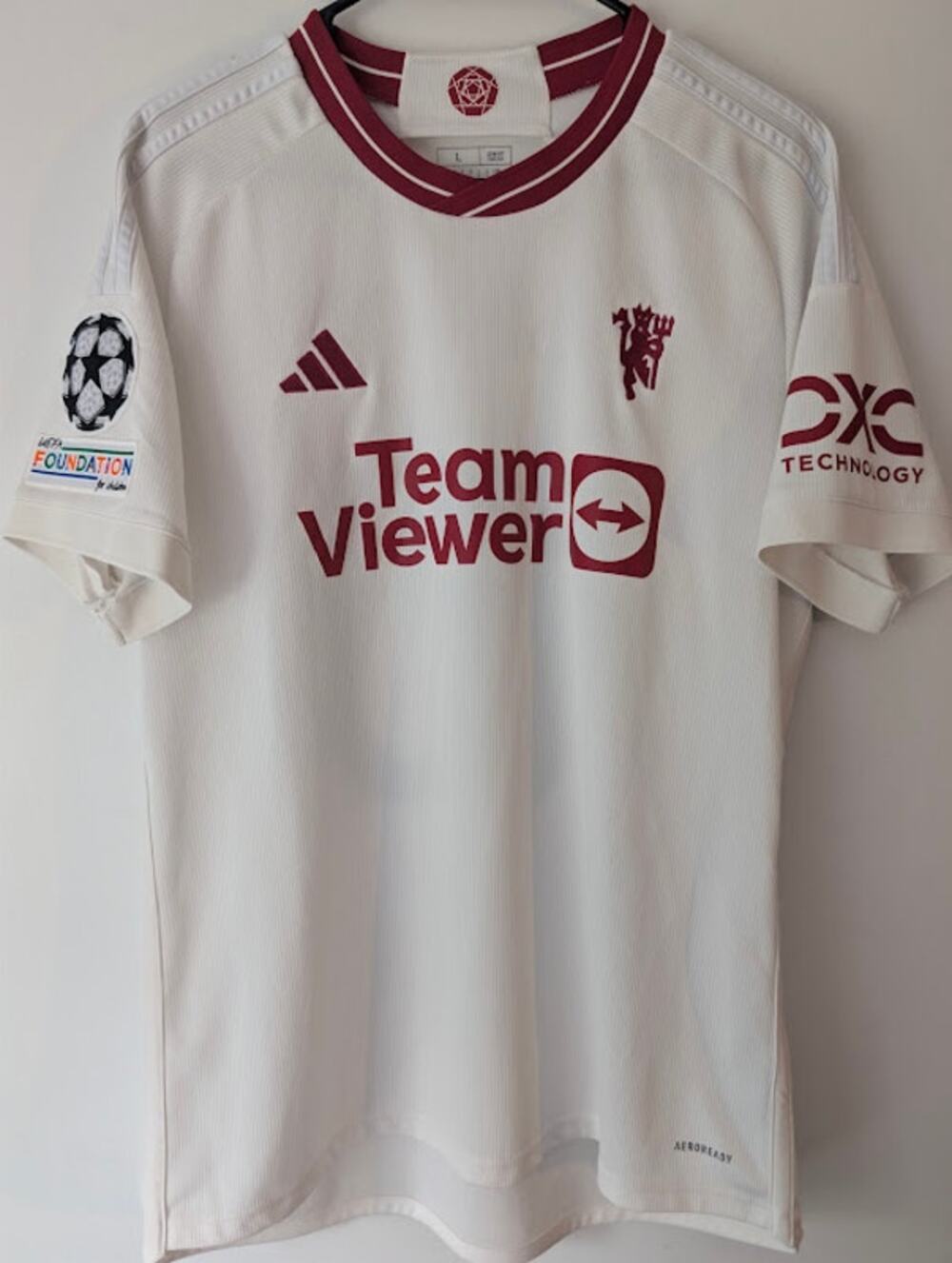 Manchester United Rashford 10 UCL Vintage Jersey Large